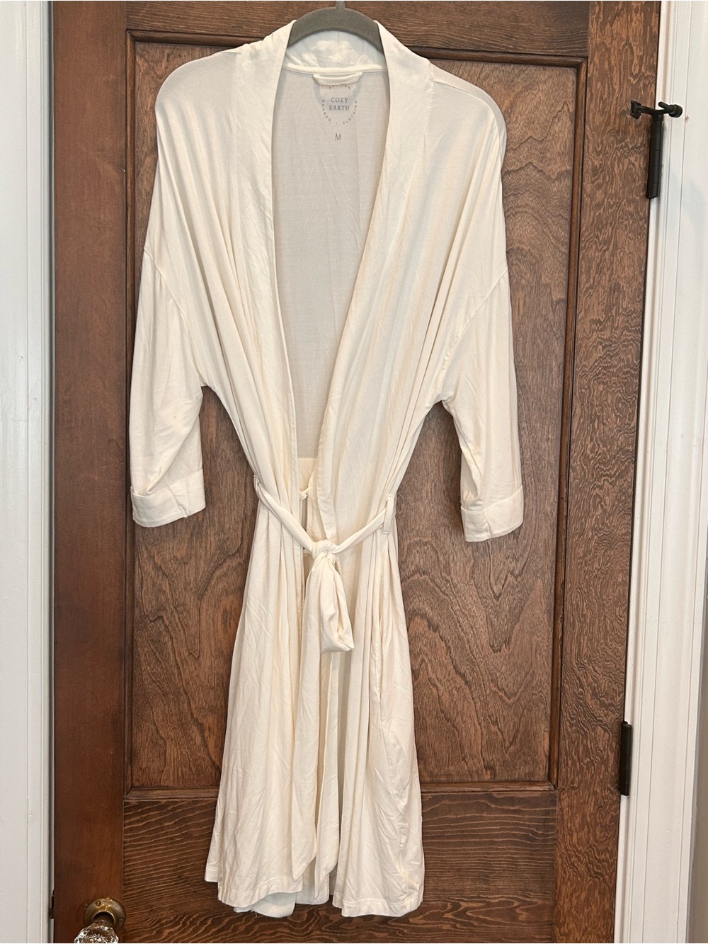 Women's Cozy Earth Cream Lightweight Bamboo Robe